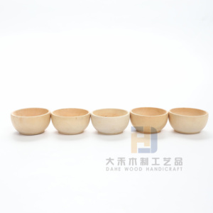 Chưa hoàn thành Mini Bát gỗ tự nhiên Bát gỗ cho hàng thủ công làm giáng sinh tự làm trẻ em để sơn trang trí nội thất - Product Image 4