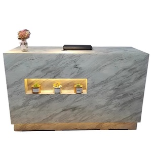 Chất Lượng Cao Bằng Đá Cẩm Thạch Tiếp Tân Quầy Bàn Miễn Phí Biểu Tượng Tùy Chỉnh Tiền Mặt Truy Cập Thiết Kế Cho Cửa Hàng Quần Áo - Product Image 4