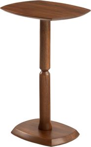 Table console moderne en bois massif de 22 pouces avec finition en noyer, design écologique et durable pour le salon - Product Image 3