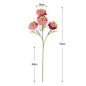 Fleurs artificielles en soie de clématite Dongchen Crafts, 30cm-100cm, tige unique, fleurs pour vase, style européen, décoration pour la maison et les mariages - Product Image 5