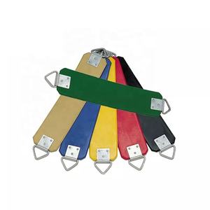 Accessoires de balançoire d'extérieur : Sangle de balançoire en caoutchouc flexible avec anneau de fixation triangulaire chromé pour chambre, parc, cour, hôtel, école - Product Image 3