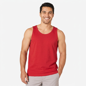 Camiseta sin Mangas Tejida para Hombre, Precio Económico, Transpirable, Poliéster/Algodón, Ligera, Superventas 2026 para Adultos - Product Image 1