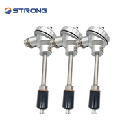Sensor Suhu Resistansi Platinum PT100 Kustom ODM/OEM Harga Pabrik Probe Stainless Steel Transmitter IP65 Resolusi 0.1C