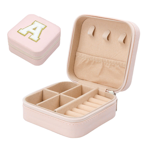 Low Cost Leather Portable Earrings, Earrings, Jewelry Gift <strong>Boxes</strong>, Necklaces, Rings, <strong>Storage</strong> Containers for Girls' Jewelry - Product Image 5