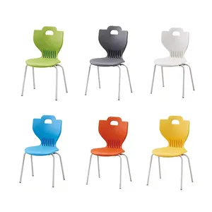 Factory Price Colors School Classroom Plastic Ergonomic Pp Metal Student Chair