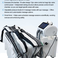 Appareil de drainage lymphatique par pression d'air pour amincissement corporel, machine de pressothérapie, masseur oculaire et corporel complet