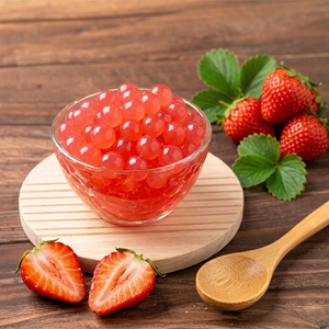 Private Label 50g Strawberry Flavored Bursting <b>Boba</b> Popping <b>Boba</b> Fruit Juice Ball Portable Individual Pack <b>Bubble</b> Tea Supplies - Product Image 5
