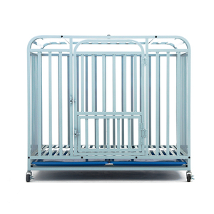 Vente en gros de caisses en acier inoxydable de haute qualité pour chien Plusieurs tailles Cage pour chien en fil métallique Plateau en plastique solide respirant - Product Image 4