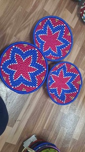 Panier mural vintage en rotin et herbe de Sabai fait main, le plus vendu, écologique, en fibres naturelles, décoration murale pour salon et chambre - Product Image 5