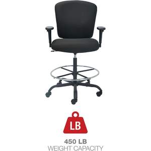 Chaise de bureau noire de la série Alera Mota Big and Tall Stool - Product Image 6