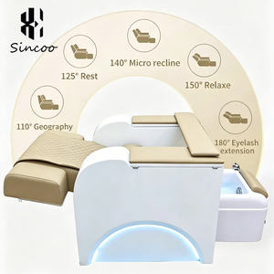 Multifunctional Modern Glass Nail Salon Electric Massage Pedicure Manicure <b>Chair</b> with USB and LED Light Spa - Product Image 3