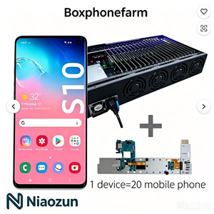 Châssis de ferme de cartes mères mobiles à 20 emplacements avec WIFI OTG et double contrôle pour cartes logiques S8 S9 S10 S20 S21 S22 - Product Image 2
