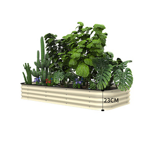 Jardinière surélevée <span class=keywords><strong>en</strong></span> acier galvanisé pour fleurs et légumes - Product Image 1