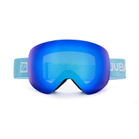 Masque de ski polarisé personnalisé avec logo, anti-buée, pour sports d'hiver, avec sangle latérale, pour hommes et femmes