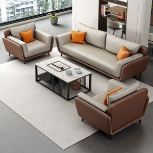 लक्जरी आधुनिक हाथ चमड़े के सिंगल सीट सोफा कार्यकारी कार्यालय सोफे ने आराम के लिए कार्यालय सोफा सेट किया - Product Image 4