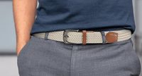 Ceinture élastique pour femmes et hommes avec boucle à ardillon, ceinture en jean tressée écologique et durable, sans trous, avec logo personnalisé