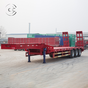 ZW Group Camion Remorque 3/4 Essieux lowboy Semi Remorque 40-80 Tonnes Heavy Duty Hydraulique Col de Cygne LowBed Semi Remorque - Product Image 6