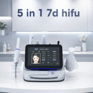 Vente en gros de machine HIFU 5 en 1 7D pour le lifting du visage, le resserrement de la peau, le rajeunissement vaginal, le remodelage corporel, brosse nettoyante pour le visage HIFU 5 en 1 - Product Image 1