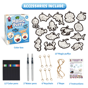 Nuovo Kit di Pittura con Pennarelli Magici 3D a Forma di <span class=keywords><strong>Cuore</strong></span>, Spugna Effetto Popcorn, Set per <span class=keywords><strong>Disegno</strong></span> e Pittura Fai-da-Te - Product Image 5