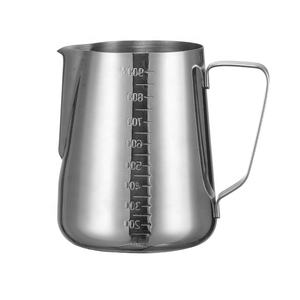 Jarra de Leche de Acero Inoxidable al por Mayor, Jarra Medidora de Café Latte de Gran Capacidad con Escala - Product Image 1