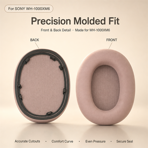 Almohadillas de repuesto a granel para auriculares Sony WH-1000XM6, almohadillas de cuero proteico, cojines de repuesto para auriculares, disponibles en stock. - Product Image 2