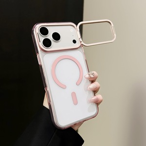 เคสโทรศัพท์ iPhone 17 Pro Max แบบใส TPU PC พร้อมวงแหวนแม่เหล็ก ป้องกันการตกกระแทก ซ่อนเลนส์กล้อง มีขาตั้ง ขายส่ง - Product Image 5