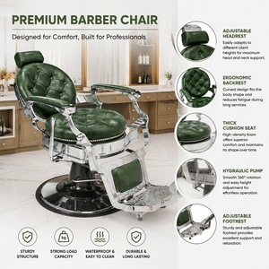 Fauteuil <span class=keywords><strong>de</strong></span> Barbier Hydraulique Vintage Doré <span class=keywords><strong>de</strong></span> Luxe avec Cadre en Aluminium, Prix <span class=keywords><strong>de</strong></span> Gros, pour Hommes, Idéal Salons <span class=keywords><strong>de</strong></span> Coiffure et Spas - Product Image 2
