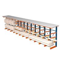 Rayonnage cantilever robuste à double face en acier multicouche pour la protection contre la corrosion, pour le stockage de tuyaux en entrepôt