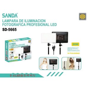 Sanda Professional Led Photography Light 26W 10 Inch With <b>Stand</b> For Studio Portrait Lighting - Product Image 3