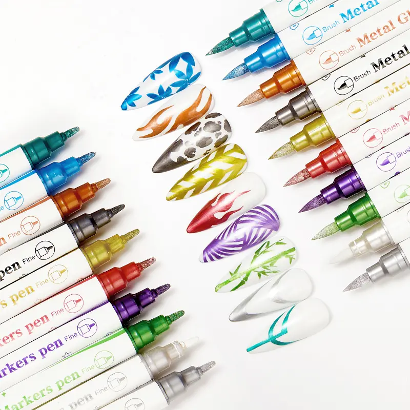 Private Label Custom Logo Nail Art Pure Color UV Led Nail Gel Pen Soak Off Gel Nail Polish For Wholesale