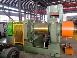 Double Groove Roller Tyre Crusher / Tire <strong>Shredding</strong> Machine / <strong>Rubber</strong> Grinding Mill - Product Image 2