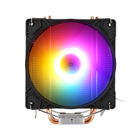 Pendingin Udara CPU QiuzAim 4/6 Heat Pipe Tower dengan Kipas LED Statis 120mm, Heatsink Pendingin CPU 1200, Kompatibel dengan LGA1150 1700 1366 AM4