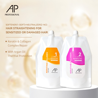 Produit de lissage des cheveux à la kératine en marque privée AP, vente en gros, crème de lissage permanente nano professionnelle pour cheveux