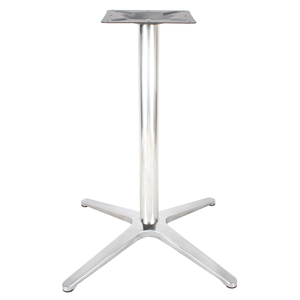 <span class=keywords><strong>Pied</strong></span> de <span class=keywords><strong>table</strong></span> X de luxe moderne nordique robuste pour bar, restaurant, café, bistrot – Base de <span class=keywords><strong>table</strong></span> en métal et acier chromé argenté - Product Image 4