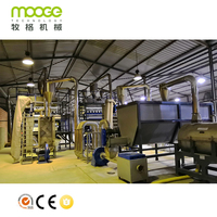 Machine de recyclage de bouteilles en plastique 3 en 1 Ligne de production de broyage et séchage de bouteilles en PET