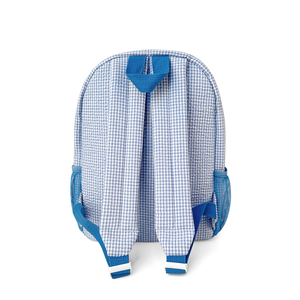 Blue Gingham Preschool Book Bag 25pcs Lot GA Warehouse <strong>Pink</strong> Checked Seersucker Toddler <strong>Backpack</strong> DOM1061859