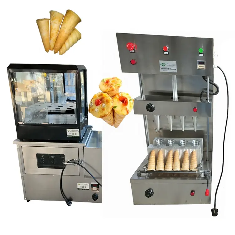 2023 haute efficacité CE Offre Spéciale Commercial Pizza cône Machine Pizza cône four pratique Pizza cône Kono ligne de Production à vendre
