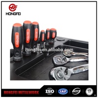 Armoire à outils HONGFEI en acier robuste certifiée ISO9001 pour atelier automobile, chariot à outils, directement de l'usine