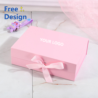 Boîte d'emballage cadeau magnétique en carton rigide de vente en gros de logo personnalisé haut de gamme pour l'emballage cadeau de la Saint-Valentin
