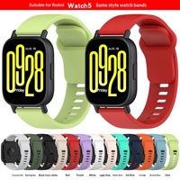 Redmi Watch 5 Active & Lite Einfarbiges Silikonarmband Sportlicher Stil Dornschließe 22mm Bandbreite - Auf Lager