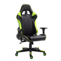 Chaise de jeu PC de course ergonomique réglable de haute qualité, pivotante, en métal et tissu, accoudoirs 4D, fonction de refroidissement inclinable pour le bureau