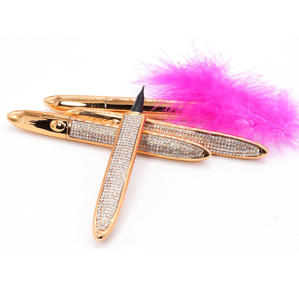 Оптовая продажа, частная этикетка, водостойкая клейкая подводка для глаз, 3D норковые ресницы, волшебная подводка для глаз, клеевая ручка