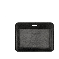 2025 Eco nouveau porte-badge de carte d'identité en cuir Pu Style Vertical permis de travail nom carte de crédit