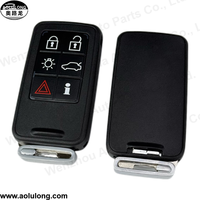 Boîtier de clé intelligente en gros 4/5 + 1 coque de bouton pour clés de véhicule Volvo sans logo