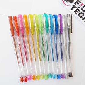 Stylo à bille en plastique bon marché avec paillettes, 60/100 couleurs, logo animal, ensemble de stylos pour livres de coloriage pour adultes, journaux, dessin, gribouillage, art - Product Image 2