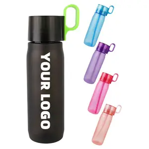 750ml Reusable BPA Free Tritan Sports Plastic Heat Resistant Fruit Fragrance Air Scent Flavored Water Bottle With Straw