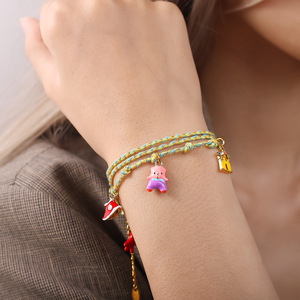 Tierra de las Maravillas Kawaii |   Dijes de Latón Chapado en Oro de 18K con Esmalte Colorido y Diseños de Dibujos Animados para Creación de Joyería DIY |   Colgantes para Niños - Product Image 5