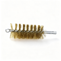 Brosse de nettoyage en spirale en fil de laiton torsadé avec boucle supérieure pour l'élimination de la poussière des cheminées industrielles, DIY, OEM, personnalisable, fourniture d'usine