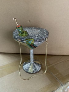 Sac de soirée élégant haut de gamme en cristal pour cocktail <span class=keywords><strong>Martini</strong></span>, avec chaîne détachable et décorations en strass, sac pour femme - Product Image 3
