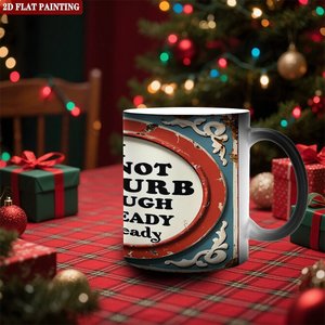 Color Changing <b>Ceramic</b> Mug 11oz Frosted Black Heat Sensitive Magic <b>Cup</b> Interactive Design - Product Image 2